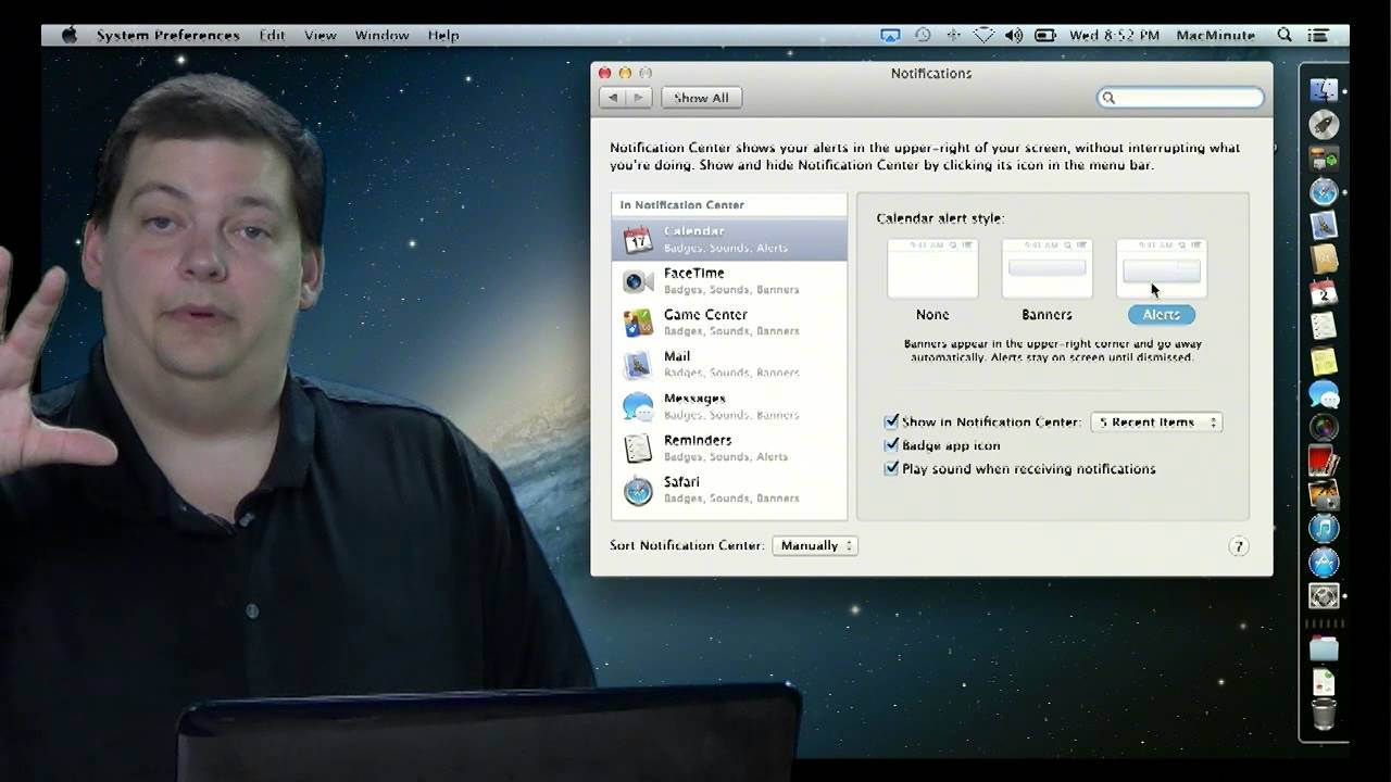 Thumbnail for Notification Center on the Mac - Mac Minute - Episode 10