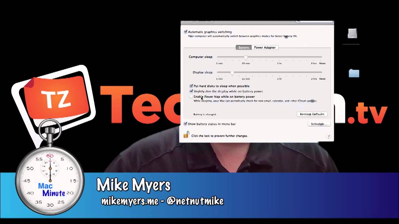 Thumbnail for Power Saving Settings - Mac Minute - Episode 32