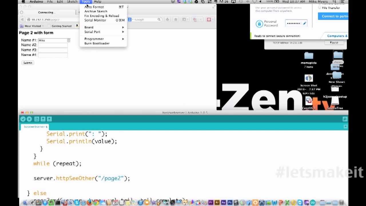 Thumbnail for Memory Management and a Web Server with Arduino - Let's Make It - Episode 49 - Tech-zen.tv