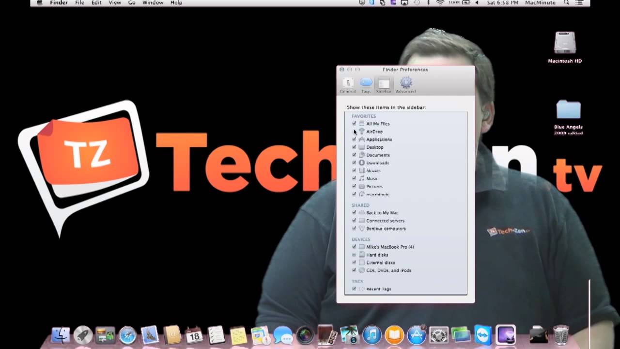 Thumbnail for Adjusting Your Side Bar - Mac Minute - Episode 54 - Tech-Zen.tv - Alixa.tv