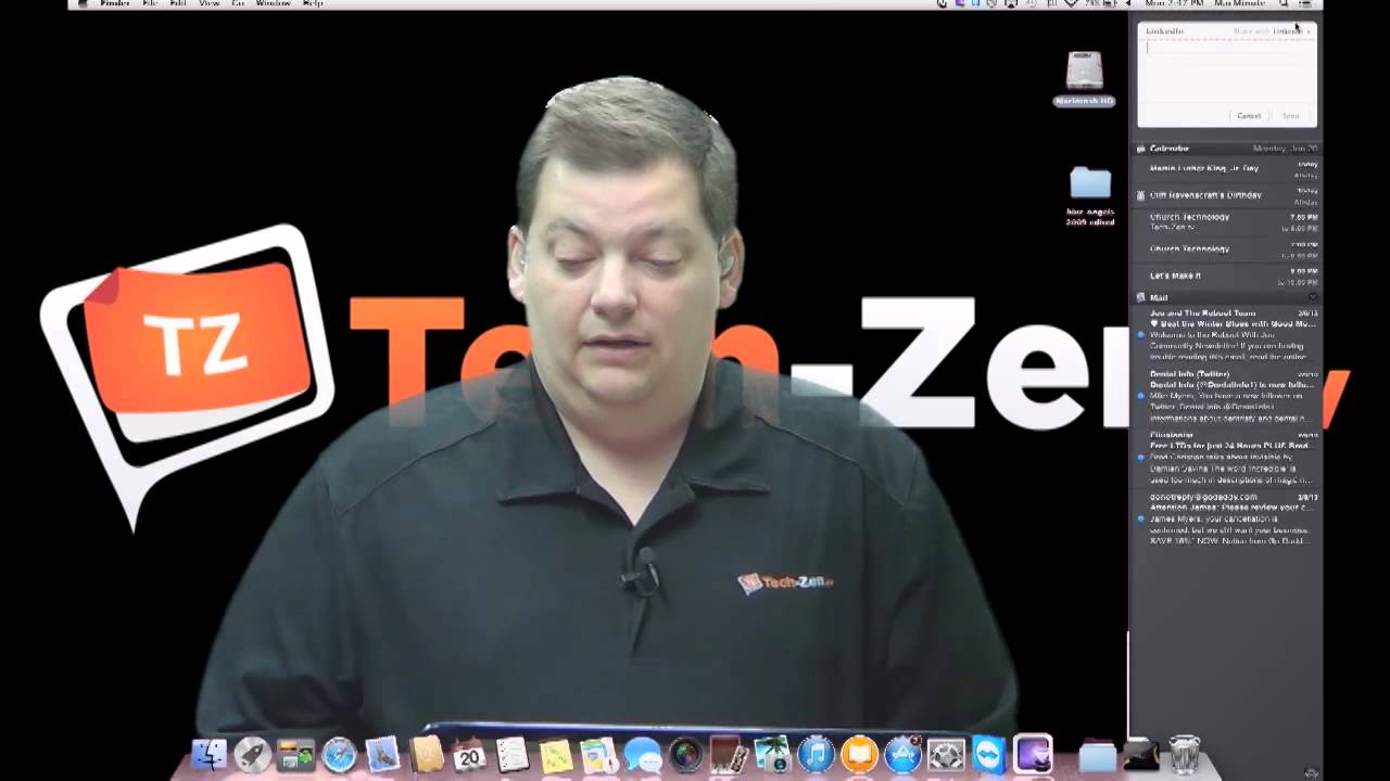 Thumbnail for LinkedIn Integration in OSX Mavericks - Mac Minute - Episode 59- Tech-Zen.tv - Alixa.tv