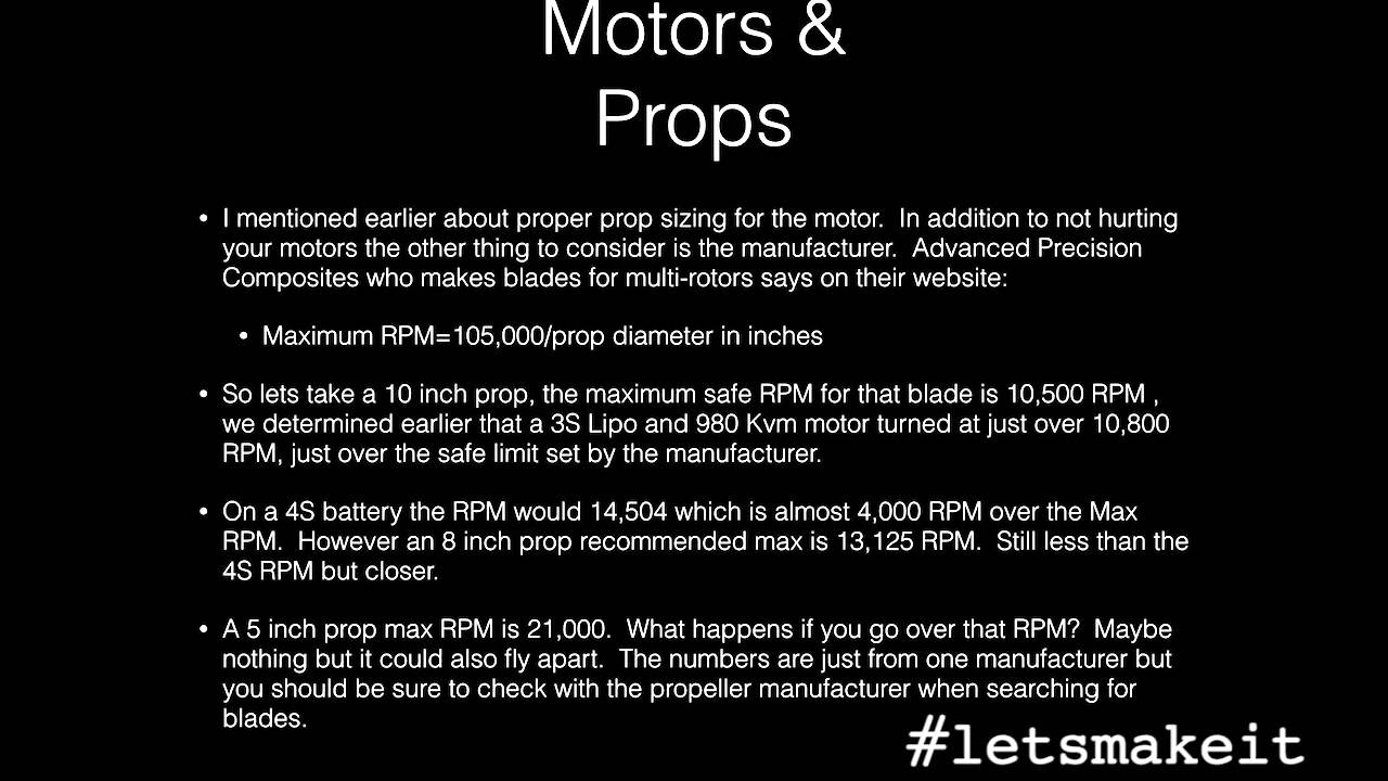 Thumbnail for The Math When Building A Multirotor (Quadcopter) - Let's Make It - Episode 75 - Tech-Zen.tv