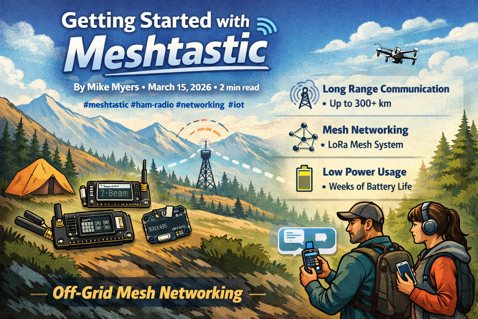 Header image for Getting Started with Meshtastic